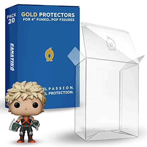 Protetor de Figura FUNKO POP! Gold Protector Fanatiko - Decoração - proteção, figura, vinil, anti-estático