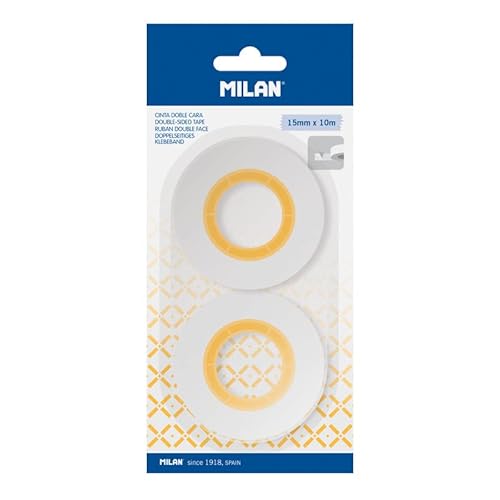 Fita Adesiva MILAN Double Face (15mm x 10m) FACTIS, S.A. - Fitas adesivas de escritório - 15 mm, 10 m, dobrada, alta adesão