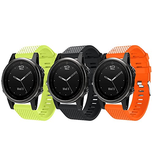 Bracelete TOPSIC Silicone para Garmin Fenix 5S TOPsic - Pulseiras de relógio - silicone, garmin fenix 5s, compatível