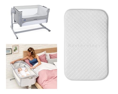 Espuma de Cama Chicco Next2Me 83X50X5Cm Rainbow - Colchões - espuma, berço, lavável, branco