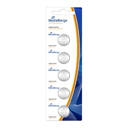 Pilha Não-Recarregável MEDIA RANGE MRBAT130 MediaRange - Baterias - litio, CR1620, 3V, 65mah
