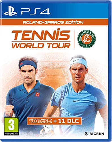 Jogo PS4 Tennis World Tour Roland: Garros Edition (Desporto) BIGBEN - Software de jogos de vídeo - ps4, tennis, roland garros, desporto, rafael nadal, pistas