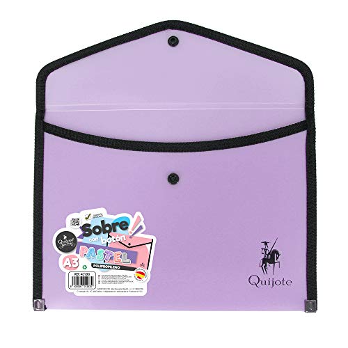 Capa com Elástico PAPERCRAFT 3D World A3 Roxo Quijote Paper World - Pastas de arquivo - capa, papercraft, world, a3, roxo