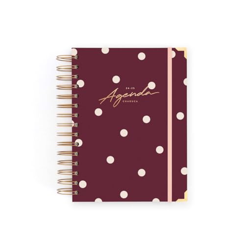 Agenda Escolar CHARUCA Chubby 2024-2025 (15 x 21 cm) CHARUCA - Calendários, organizadores e planejadores - agenda escolar, charuca chubby, 2024-2025, capa dura, dourados