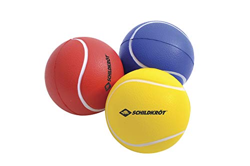 Conjunto de 3 bolas de tênis SCHILDKRÖT FUNSPORTS Schildkröt Funsports - Bolas de softbol - 3 bolas, 7 cm, borracha macia, esponjosa