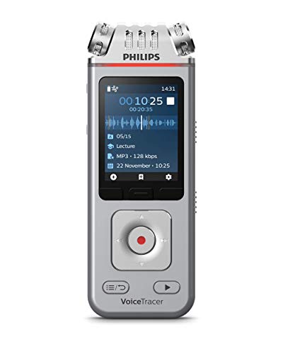 Gravador de voz digital PHILIPS DVT4110 Cinzento Philips - Gravadores de voz - digital, voz, philips
