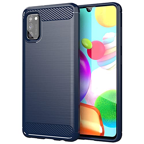 Capa para Samsung Galaxy A41 Azul Cinzento CADORABO - Capas para telemóveis - azul cinzento, samsung, policarbonato, resistente a riscos