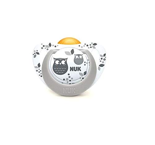 Chupeta LATEX NUK Genius Color (6-24 meses) NUK - Cuidados com a higiene oral - látex, 6-24 meses, mandíbula, maloclusão