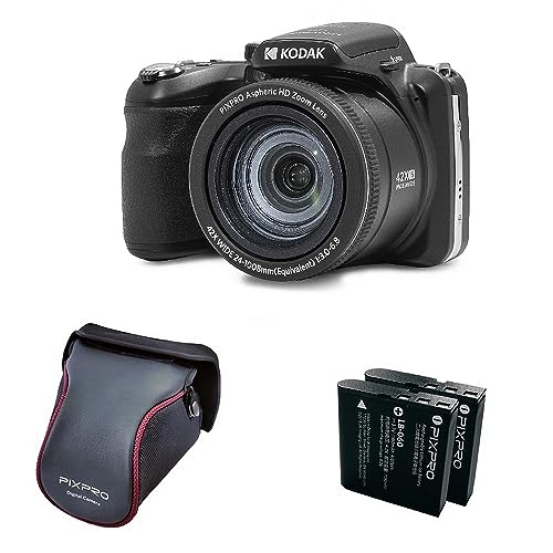 Máquina Fotográfica Compacta KODAK AZ425 (Preto - 20 MP - ISO: Auto a 1600 - Zoom Ótico: 42x) Kodak - Câmeras - 20 mp, 42x zoom ótico, iso automático, full hd