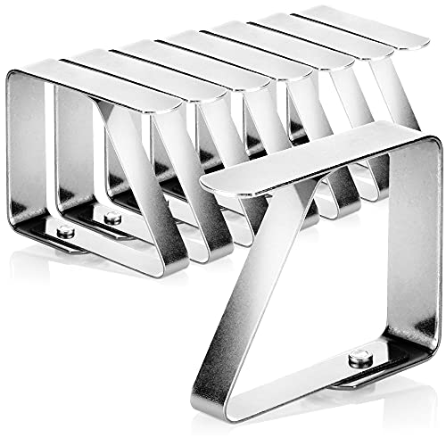 Suporte para Toldos COMFOUR 8X Clipes para Manteles de Aço Inoxidável com-four - Clipes e pesos para toalhas de mesa - suporte, toldo, comfour, 8x, clips, aço inoxidável