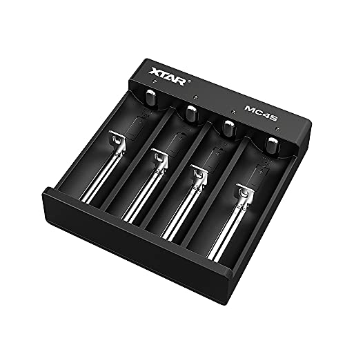 Carregador de Bateria XTAR MC4S Carregador de Baterias XTAR - Carregadores de bateria de uso geral - carregador de bateria, preto, compatibilidade li-ion, internacional