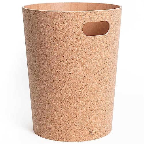 Caixote do Lixo KAZAI Madeira Borje Castanho Kazai. - Lixeiras e cestos de lixo - madeira, borje castanho, 5 litros, decoração moderna