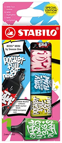 Marcadores Fluorescentes SNOOZE ONE Boss Mini (Multicor - 5 Unidades) Stabilo - Marcadores e marcadores de texto - multicor, opaca, legível, 5 unidades