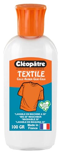 Cléo'Textile Adesivo Transparente 100 G Colles Cleopatre - Adesivos e ímãs para artesanato - adesivo transparente, tecidos, cartão, madeira