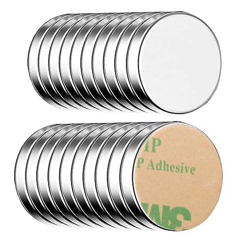 Imãs Redondas Autoadesivas Neodímio 10X1,5Mm 20 Unidades ECENCE - Fabricação - neodimio, 10x1,5mm, 20 unidades, autoadesivos