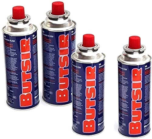 Conjunto de 4 Cartucho de Gás Bunsir para Churrasco VALDI LED - Recipients e tanques de combustível - conjunto, 4 cartuchos, gás butano, churrasco