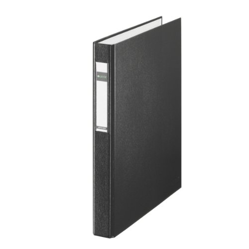 Argolas de Capa LEITZ 42100035 (Preto - Plástico) Leitz - Pastas Organizadoras - argolas, metal, plástico, a4