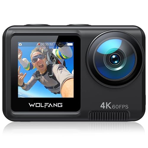 Action Cam WOLFGANG GA420 (4K - 24 MP - Até 60 min de autonomia) WOLFANG - Câmaras de vídeo - 4k, 24 MP, 60 min autonomia, 3840 x 2160