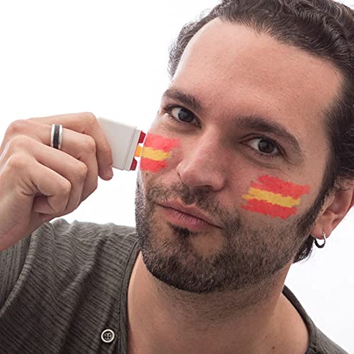Pintura Facial Bandeira Espanha 5 Unidades NO NAME - Brinquedos - bandeira, espanha, 5 unidades, lavável