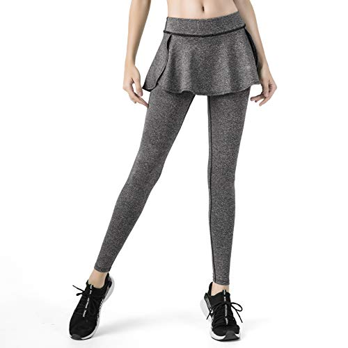 Calções para Mulher MEESU com Saia Cinzento para Tênis (L) MEESU - Roupa de desporto - mulher, saia, cinzento, tênis