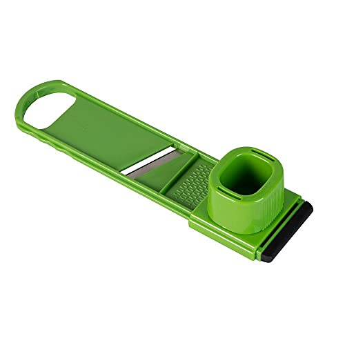 Mini Mandolina FACKELMANN (Verde - Madeira) FACKELMANN - Fatiadores de cozinha - mini, 2 partes, 3 mm, 5 mm