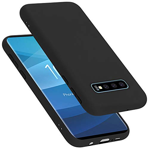 Capa para Samsung Galaxy S10+ LMOBILE Silicone Preto CADORABO - Capas para telemóveis - silicone, preto, resistente a riscos, samsung