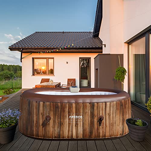 Arebos Whirlpool Spa Hinchável Interior e Exterior 190X120 Cm Ovalado AREBOS - Móveis de exterior - hinchável, interior, exterior, 190x120 cm, ovalado