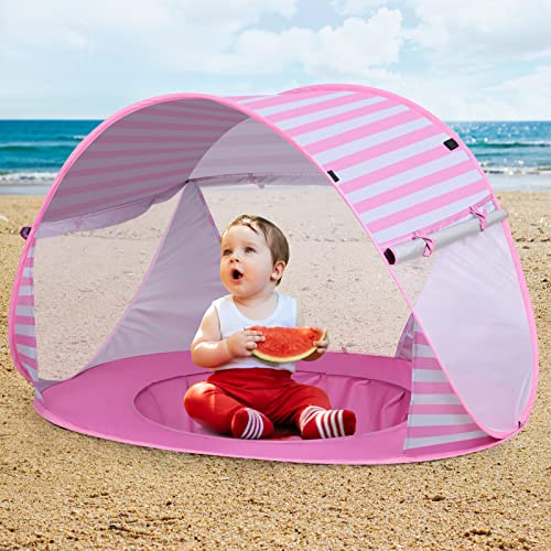 Tenda de Praia CEEKII com piscina (120x80x70cm) CeeKii - Tendas de jogo e túneis - piscina, uv 50+, transporte fácil, ventilação