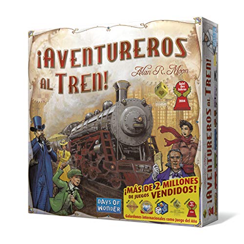 Jogo de Tabuleiro EDGE ENTERTAINMENT (Idade Mínima Recomendada: 8 anos) ¡Aventureros al Tren! - Jogos - 8 anos, 2-5 jogadores, 60 minutos, intermédio