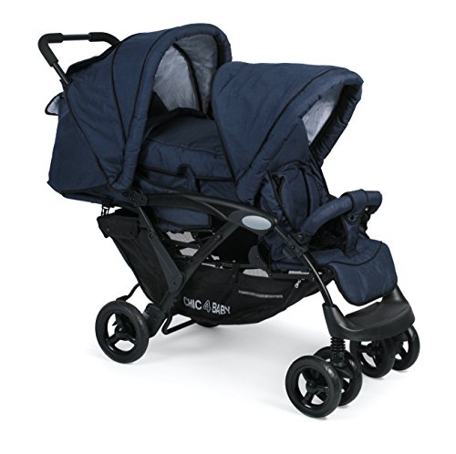 Carrinho de Bebé Chicco 4 Baby Duo Azul (Recondicionado Como Novo) Chic 4 Baby GmbH (FO) - Móveis para bebês e crianças pequenas - 4 rodas, 2 eixos duplos, bolsa amovível, compartimento central