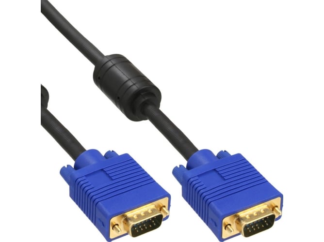 Cabo de Vídeo INLINE (VGA - 5 m - Preto) InLine - Cabos de áudio e vídeo - 5 m, vga, masculino, dourado