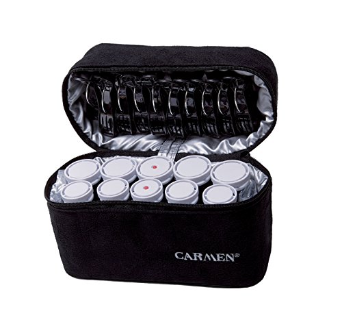 Carmen Travel Set Black White 10 Peças Rolo de cabelo Carmen - Modeladores de cabelo - preto, branco, 10 peças, 55 W