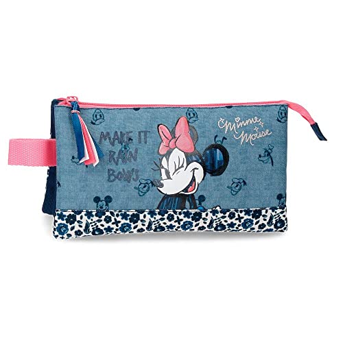 Estojo DISNEY Minnie Make it Rain Bows (6.5 x 16 cm) Disney - Estojos para canetas e lápis - design alegre, colorido, minnie mouse, 16 cm x 6,5 cm
