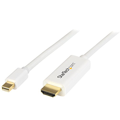 Cabo Adaptador StarTech.com MDP2HDMM1MW Mini DisplayPort HDMI tipo A (padrão) Branco STARTECH - Cabos - mini displayport, hdmi, adaptador