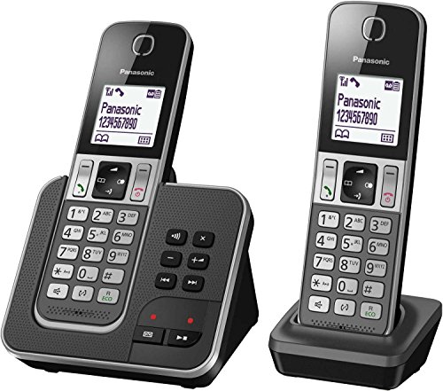 Telefone PANASONIC KX-TGD322 Preto, cinzento Panasonic - Telefonia - telefone, PANASONIC, kx-tgd322, preto, cinzento, dect