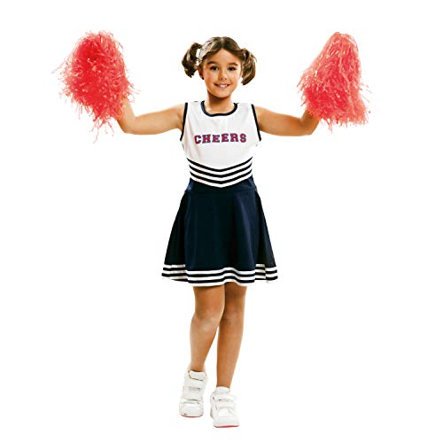 Fato de Menina VIVING DISFRAZZES Animadora De TV (Tam: 5 a 6 anos) Partychimp - Fantasias - cheerleader, 5-6 anos, acessórios
