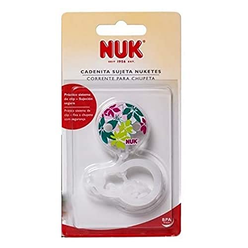 Porta-Chupetas NUK 2 em 1 (Branco - Silicone) NUK - Cuidados com a higiene oral - 2 em 1, silicone, sem BPA, sem PVC