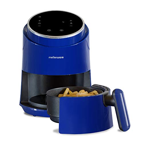 Fritadeira sem Óleo MELLERWARE Crunchy! Azul MELLERWARE - Máscaras de gás e respiradores - 1.5 L, temperatura regulável, visor lcd, aquecimento lento