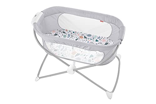 Baloiço FISHER-PRICE Rock-a-Beach (Cinzento - 45x35x40cm) Mattel - Brinquedos para bebês e equipamentos de atividades - baloiço, fishter-price, rock-a-beach, cinzento, berço portátil, bola de baloiço
