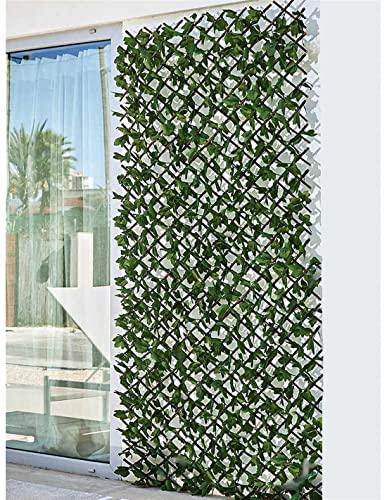 Cecílio de jardim com folhas decorativas JARDIN202 - Móveis de exterior - folhas decorativas, varas naturais, diagonal, extensível
