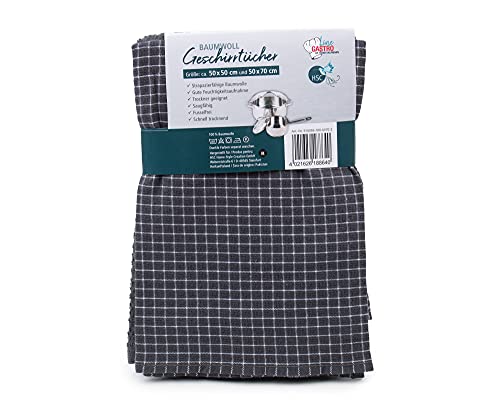 Toalhas de Cozinha AMAGO Jacquard (50x70cm) Gözze - Panos de cozinha - algodão, jacquard, cinza, branco