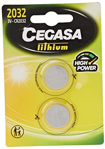 Pilhas Não Recarregáveis CEGASA CR2032 (2 unidades) Cegasa - Baterias - cr2032, 2 unidades, alta tecnologia, fiabilidade