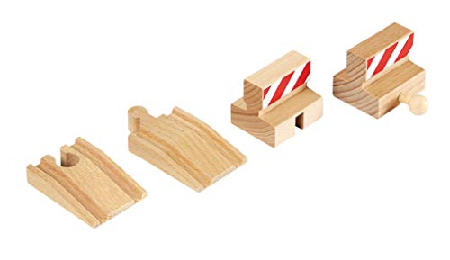 Peça para Pista Ferroviária BRIO 33385 | Azul, Vermelho, Amarelo (Jogos de Sociedade) BRIO - Acessórios de trem de brinquedo - madeira, rampas, extensível, 3+