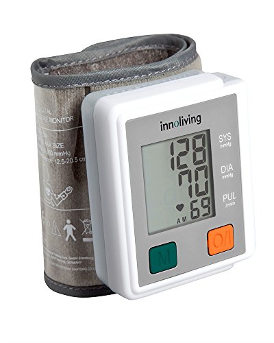 Medidor de Tensão Arterial INNOLIVING INN-008 Innoliving - Roupa - medidor, tensão arterial, indicador alerta, 2 pilhas AAA, bateria CR2032