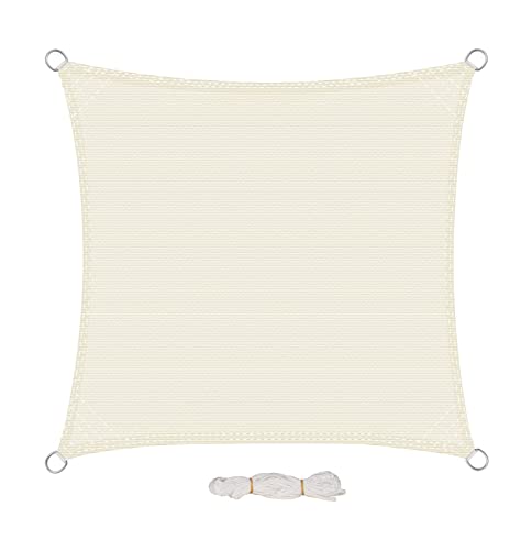Eugad Toldo e Vela para Varanda 2X2M HDPE 200G/M² Exterior Jardim Balcon EUGAD - Guarda-sóis e toldos de exterior - toldo, vela, varanda, exterior, jardim, balcon