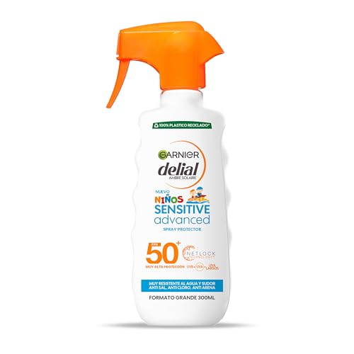Protetor Solar Garnier Delial Spray SPF50+ 300ml Garnier - Protetor solar - spf50+, 300ml, pele infantil, dermatologicamente testado