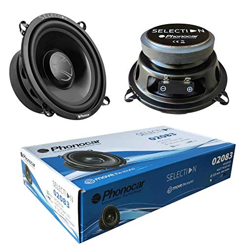 Colunas SELECTION Phonocar 02083 (2 Un - 50 W) SELECTION - Alto-falantes de veículos automotivos - 50 W, 70 W, design moderno, melhor qualidade de som