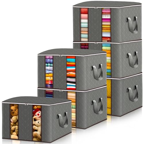 Caixa de Arrumação FRASHENG 6 Peças (Cinzento) Frasheng - Sacolas de armazenamento doméstico - caixa, arrumação, frasheng, 6 peças, cinzento