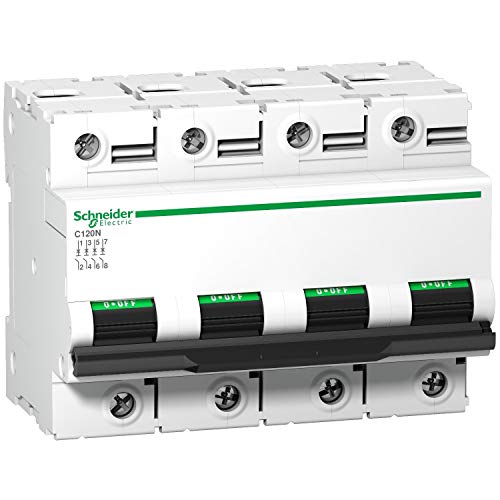 Disjuntor Schneider Electric C120N, 4P, 80A, curva C Schneider Electric - Interruptores e relés especiais - disjuntor, schneider electric, c120n, 4p, 80a, curva c
