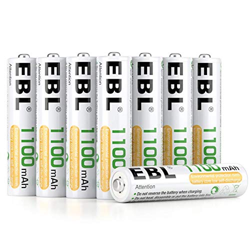 Pilhas Recarregáveis EBL 1100mAh AAA 1.2V EBL - Baterias de uso geral - 1100 mAh, 1.2 V, nimh, AAA